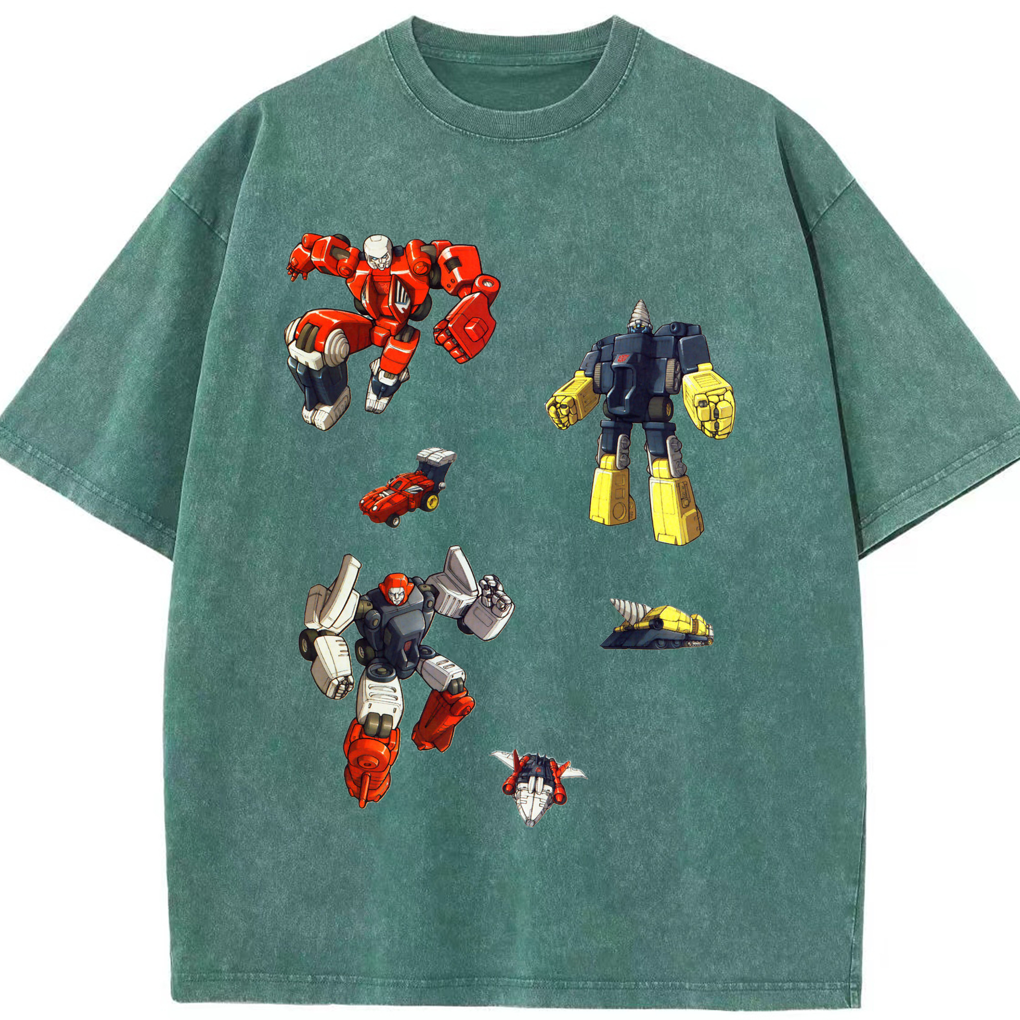 （画像用）  綿100% ヴィンテージ風 半袖Tシャツ（フロントプリント）